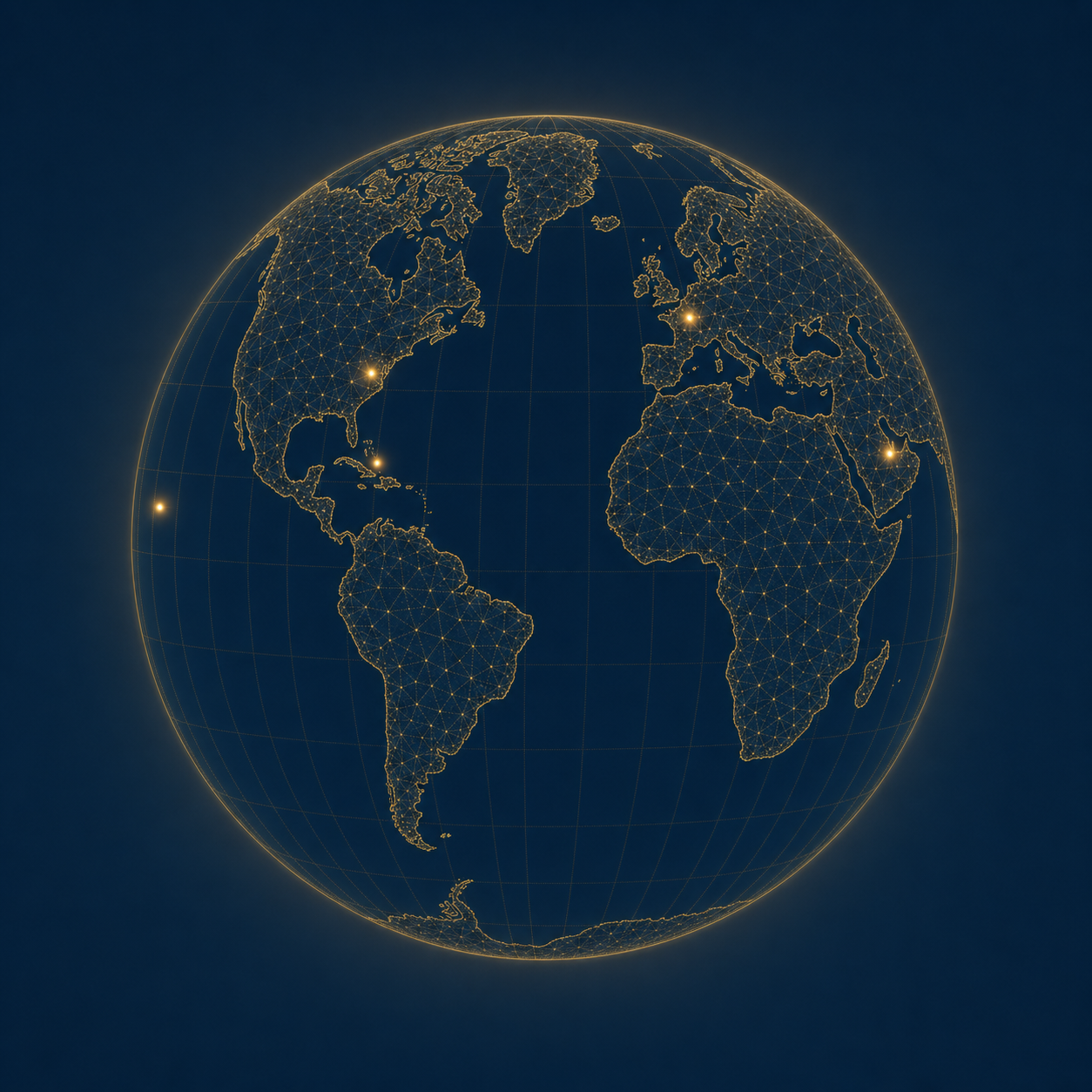 Globe illustration signaling Majesty's domestic and international project experience
